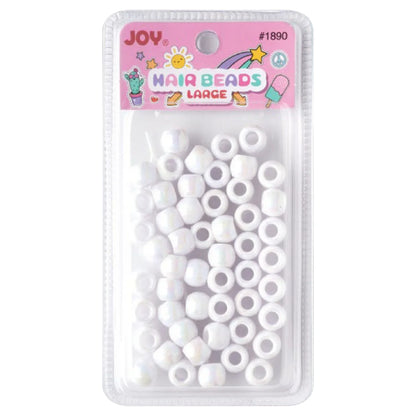 Joy Large Hair Beads 50Ct White Beads Joy   