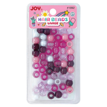 Joy Large Hair Beads 50Ct Asst Dark Purple Beads Joy   