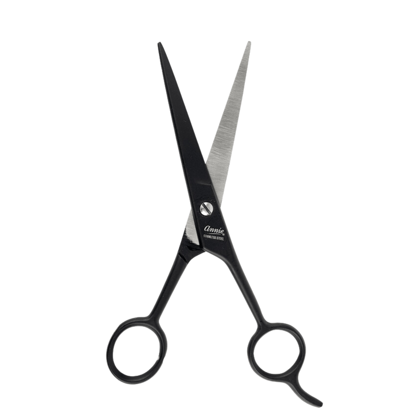Annie Stainless Steel Straight Hair Shears 7.5" Matte Black