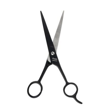 Annie Stainless Steel Straight Hair Shears 7.5" Matte Black