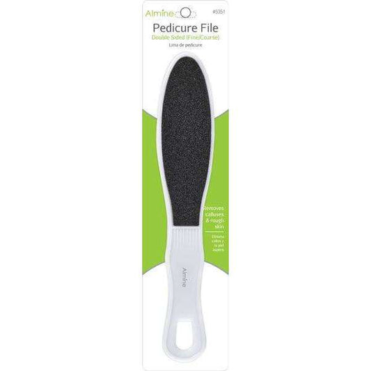 Almine 2 Sided Pedicure File (Fine/Coarse) Asst Color Pedicure Files Almine White  