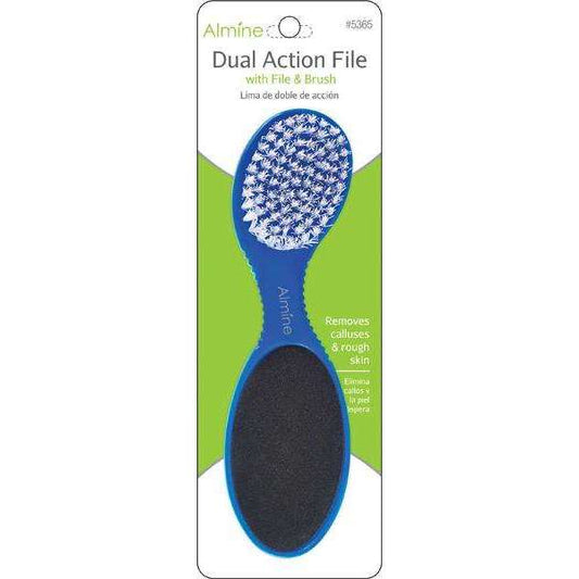 Almine Dual Action Pedicure File Asst Color Pedicure Files Almine Blue  