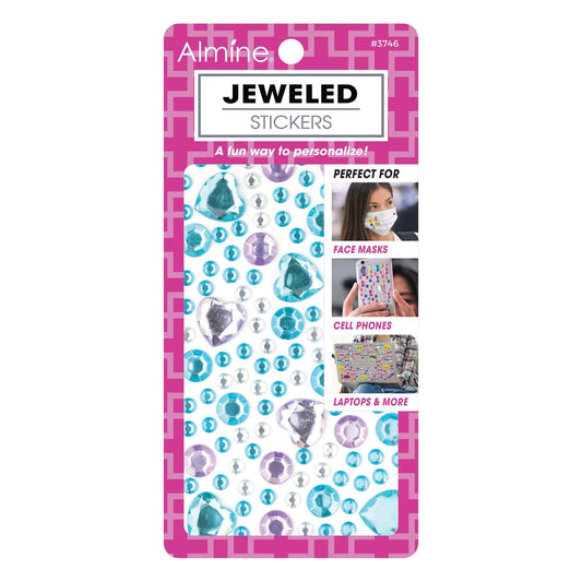 Almine Jeweled Stickers, Assorted Face Masks Almine Blue  