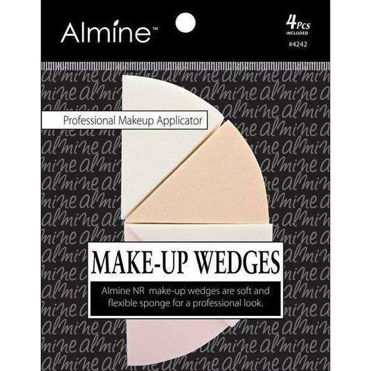 Almine Makeup Wedges 4Ct Half Moon Shape Makeup Sponges Almine   