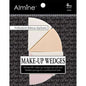 Almine Makeup Wedges 4Ct Half Moon Shape Makeup Sponges Almine   