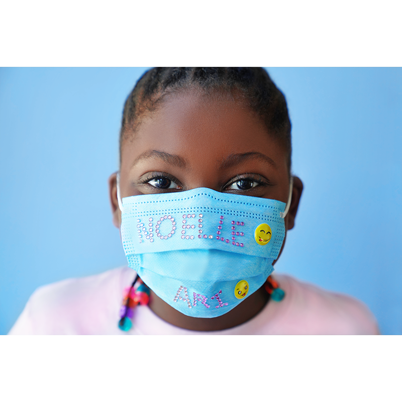 Almine Mask Sticker w Alphabet, Assorted Face Masks Almine   