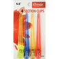 Annie Clear Section Clips 4.6" 4Ct Hair Clips Annie   
