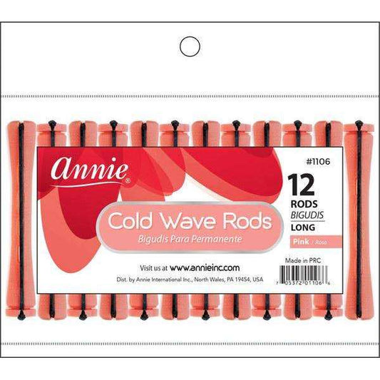 Annie Cold Wave Rods Long 12Ct Pink Cold Wave Rods Annie   