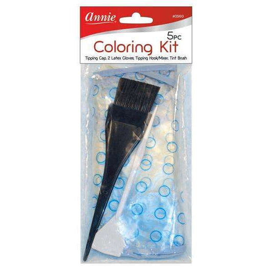 Annie Coloring Kit 5Ct Black Hair Coloring Accessories Annie   
