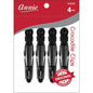 Annie Crocodile Clip 4.5" 4 ct Black Hair Clips Annie   
