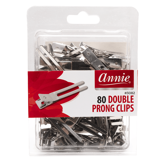Annie Double Prong Clips 80Ct Hair Clips Annie   