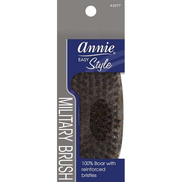 Annie Easy Style Professional Military Brush 100 % Natural Boar Medium Bristle Brushes Annie   