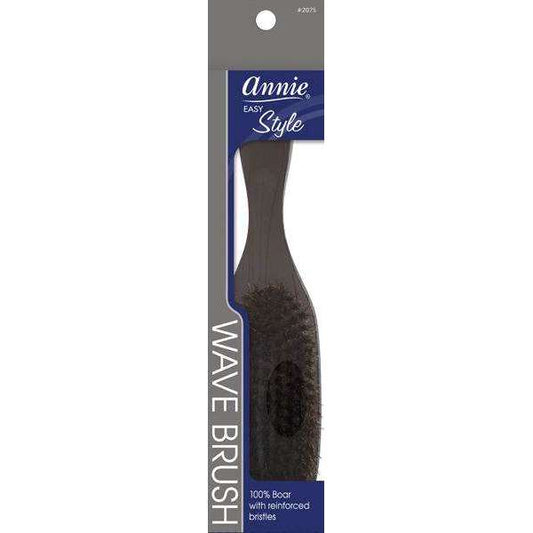 Annie Easy Style Professional Wave Brush 100 % Natural Boar Medium Bristle Brushes Annie   