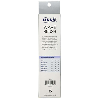 Annie Easy Style Professional Wave Brush 100 % Natural Boar Medium Bristle Brushes Annie   