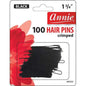 Annie Hair Pins 1 3/4In 100ct Black Hair Pins Annie   