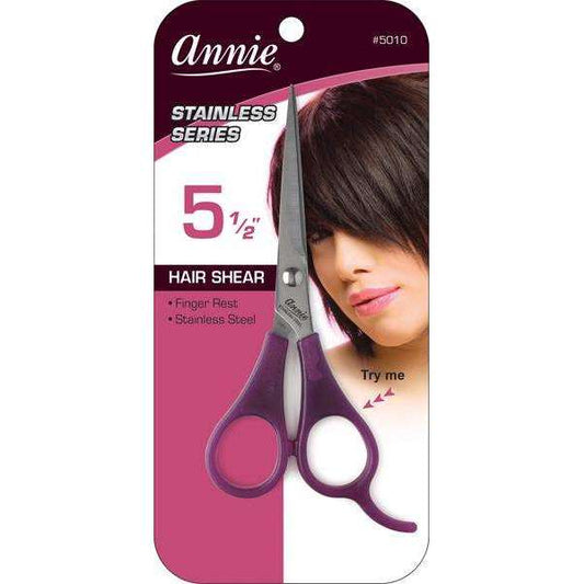 Annie Professional Stainless Shears Hair Shears 5.5" Asst Color Hair Shears Annie Purple  