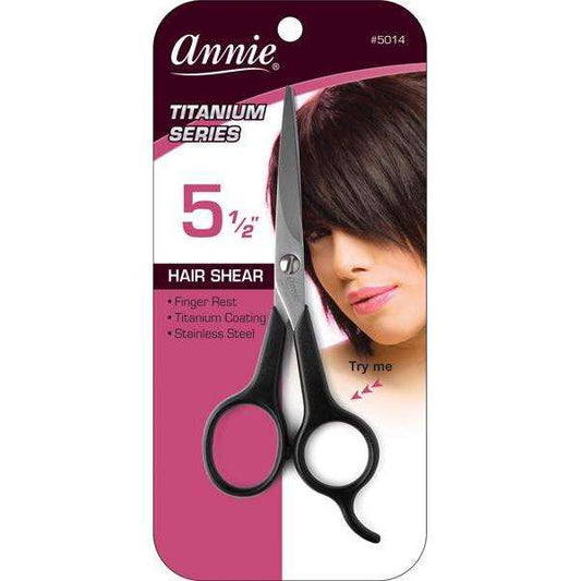 Annie Professional Stainless Hair Shears 5.5 Inch Titanium Coat Hair Shears Annie   