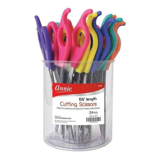 Annie Hair Shears 6.5" 24Ct Asst Color Hair Shears Annie   