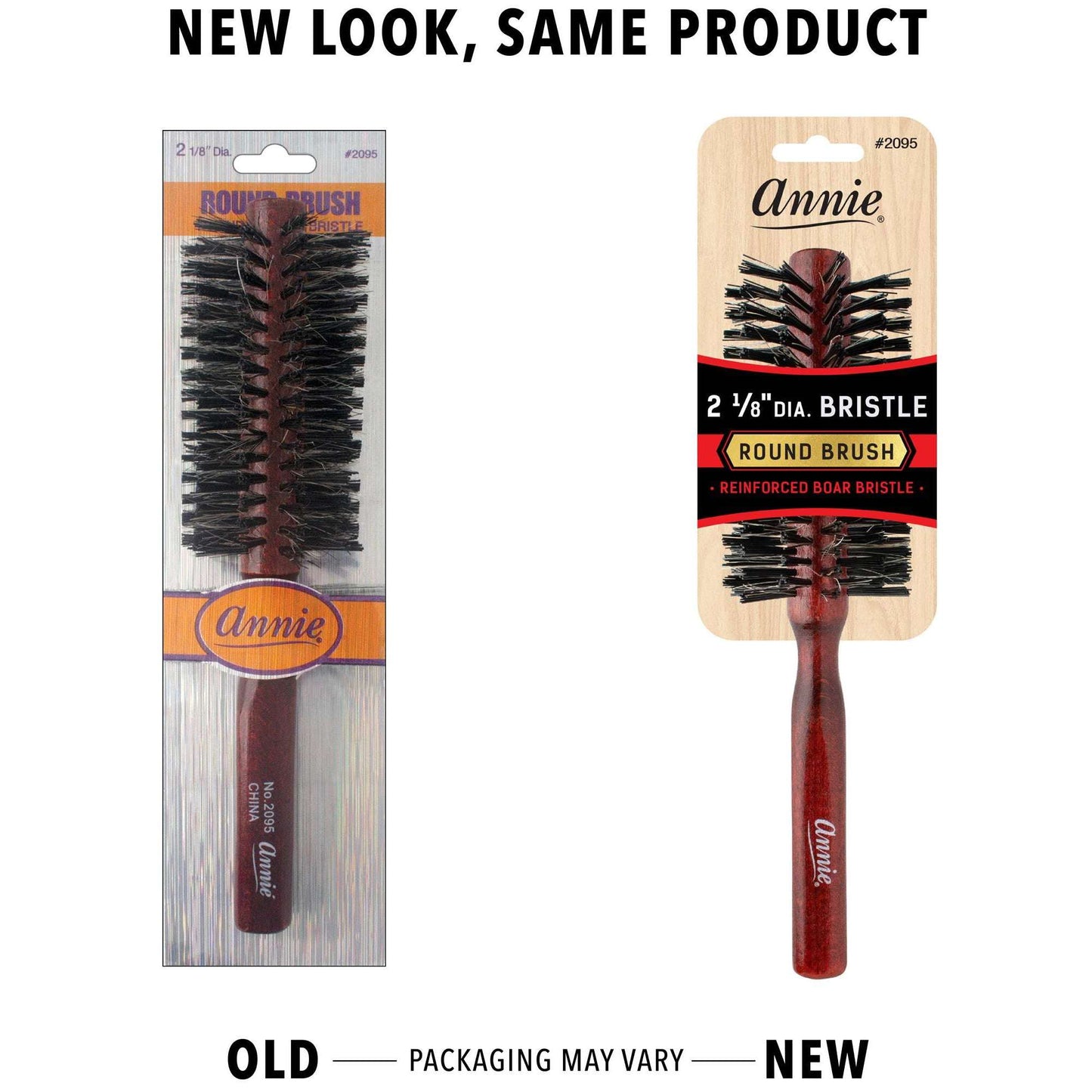 Annie Hard Round Bristle Brush 2 1/8 Inch Brushes Annie   