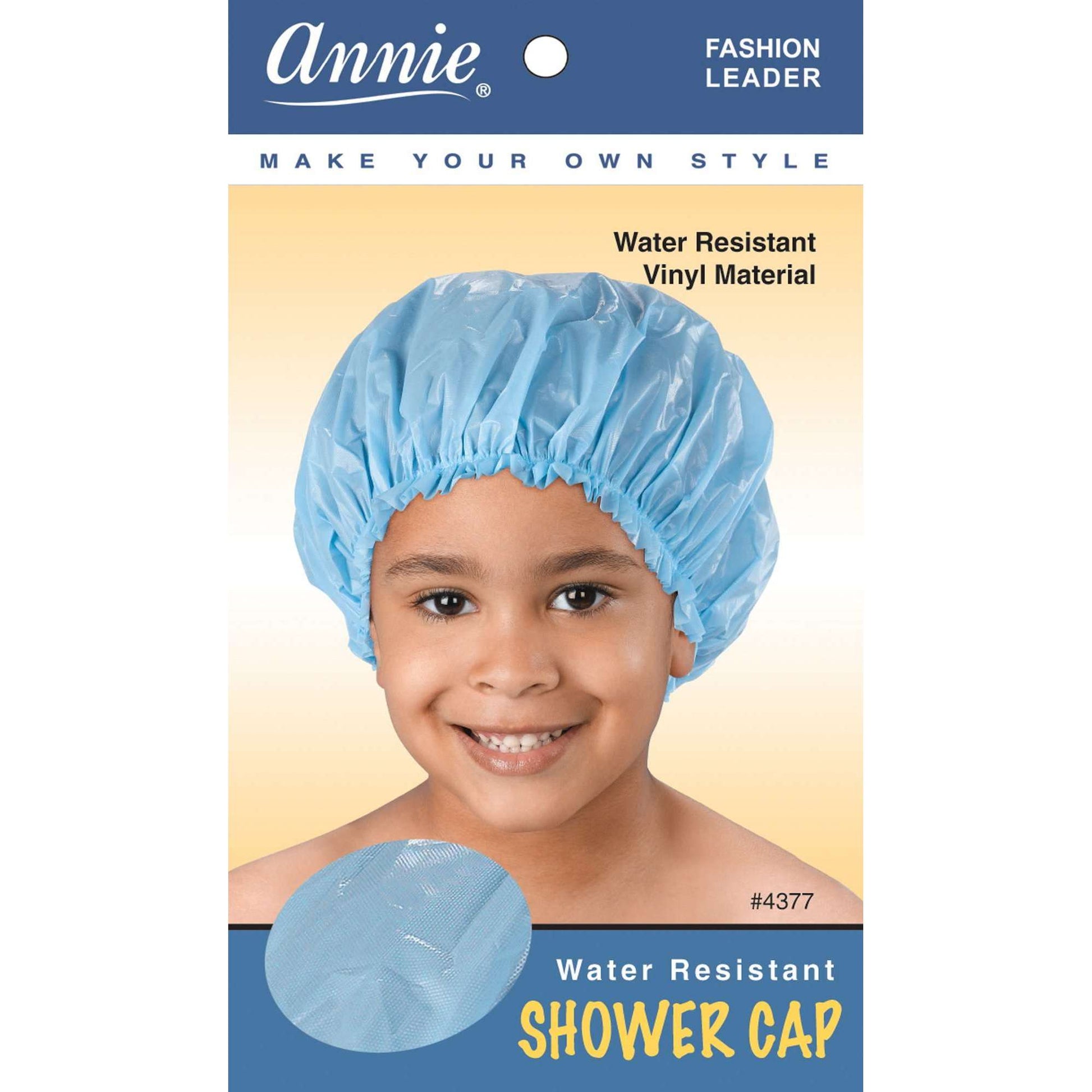 Annie Kids Shower Cap L Asst Color Bonnets Annie Sky Blue  