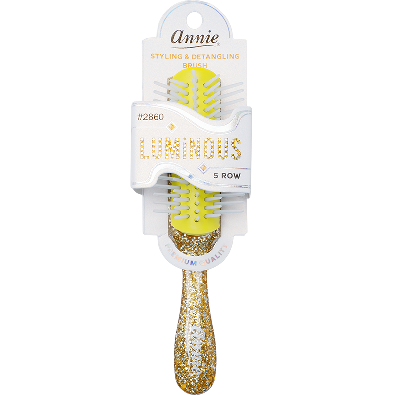 Annie Luminous 5 Row Styling Brush Assorted Colors Brushes Annie Gold  