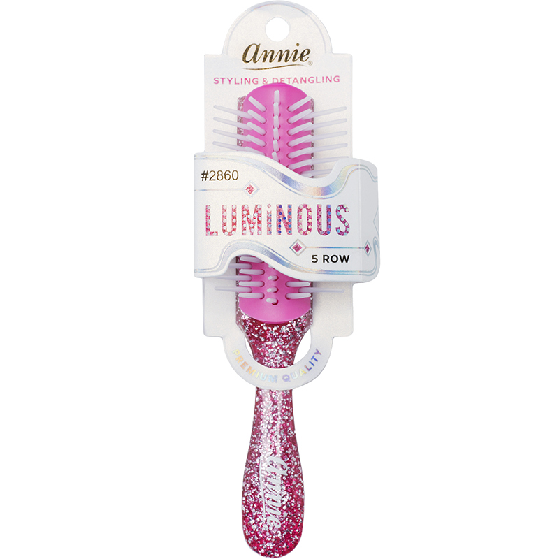 Annie Luminous 5 Row Styling Brush Assorted Colors Brushes Annie Pink  