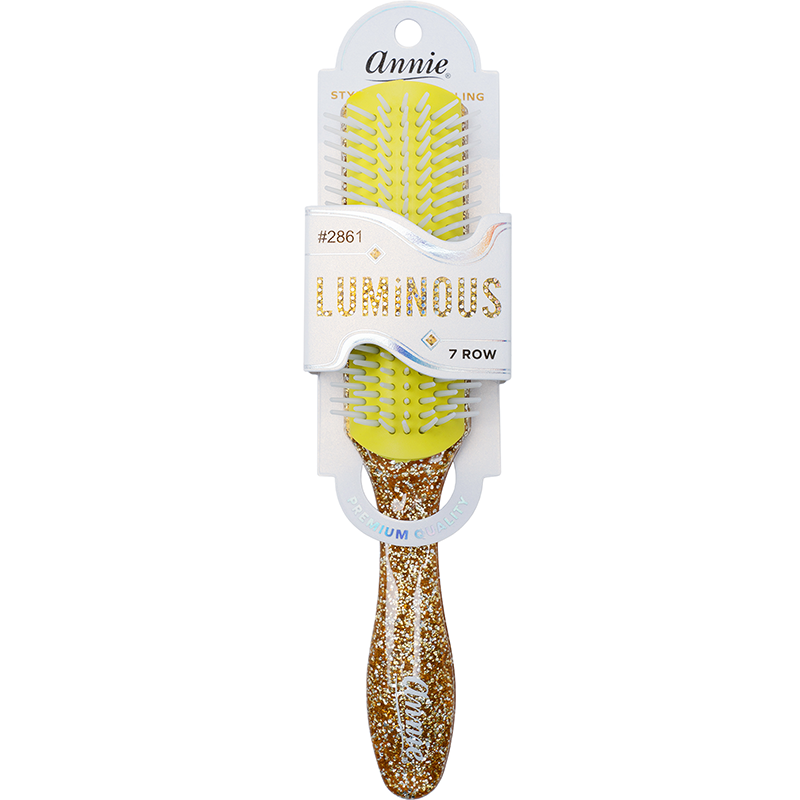 Annie Luminous 7 Row Styling Brush Assorted Colors Brushes Annie Gold  