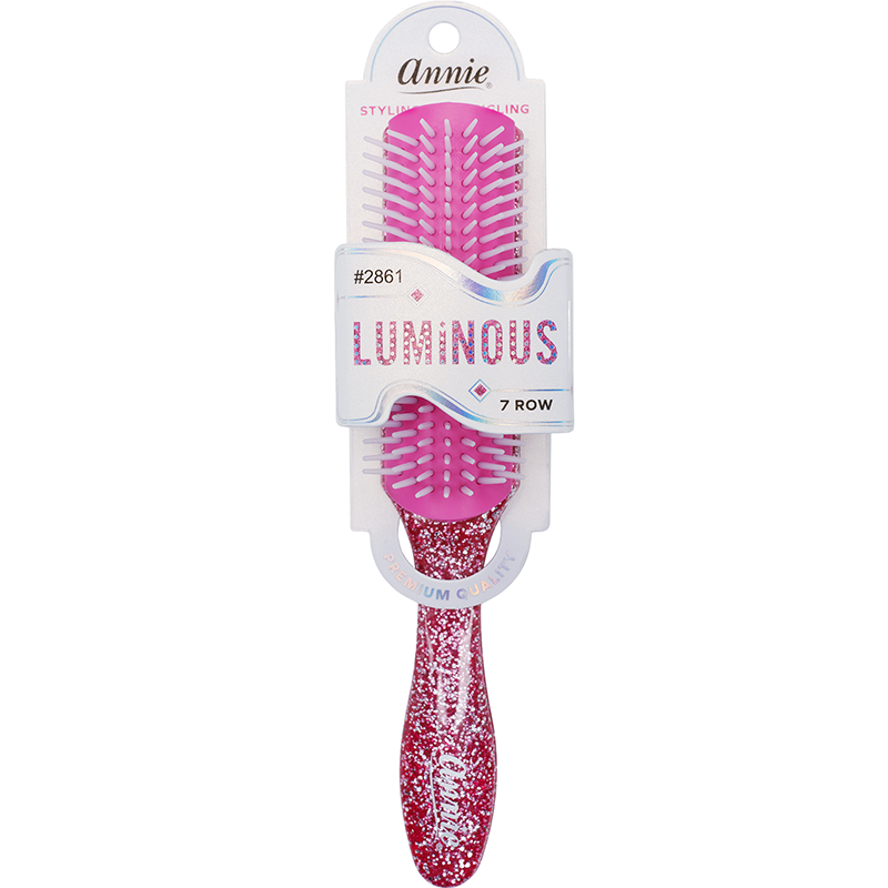 Annie Luminous 7 Row Styling Brush Assorted Colors Brushes Annie Pink  
