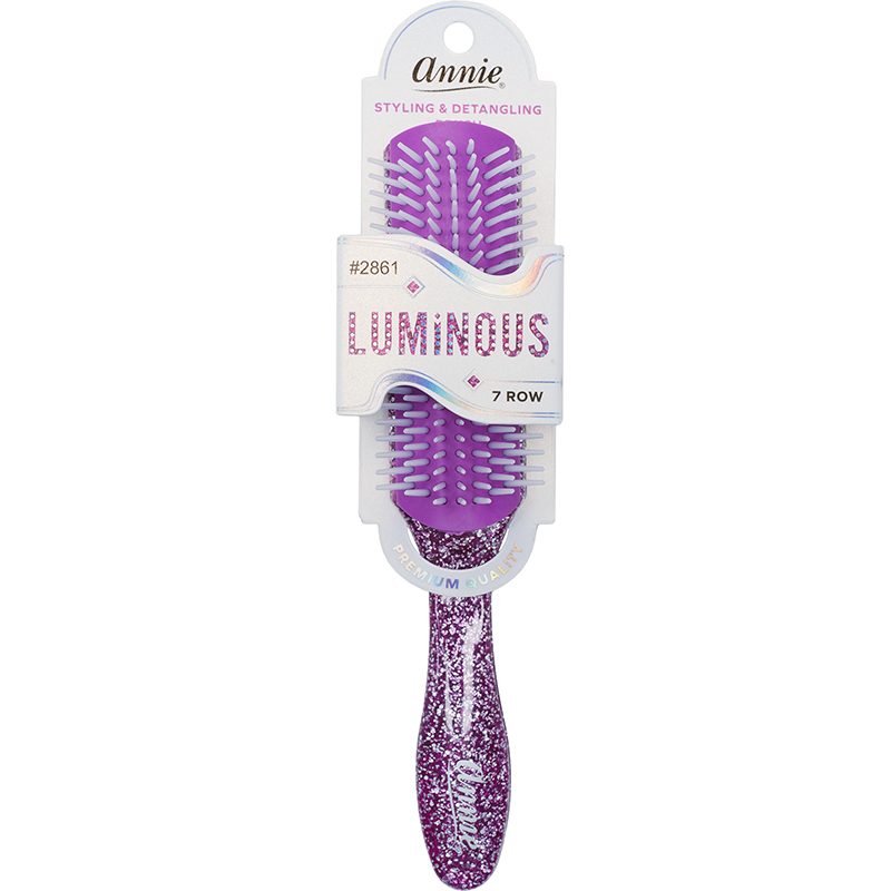 Annie Luminous 7 Row Styling Brush Assorted Colors Brushes Annie Purple  