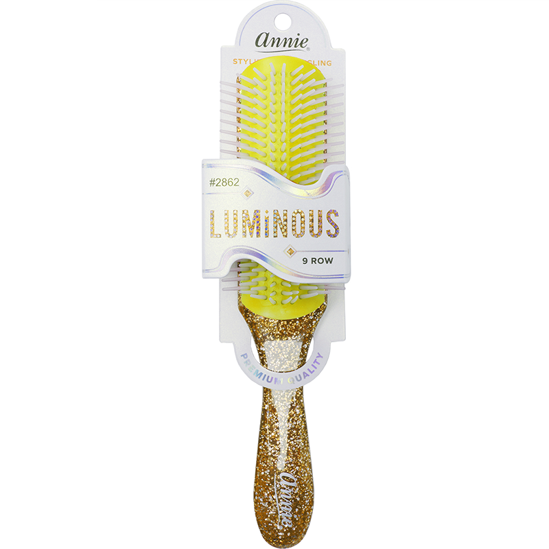 Annie Luminous 9 Row Styling Brush Assorted Colors Brushes Annie Gold  
