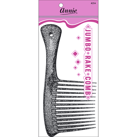 Annie Luminous Jumbo Rake Comb Asst Color comb Annie Black  