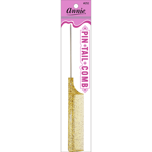 Annie Luminous Pin Tail Comb Asst Colors Combs Annie Gold  