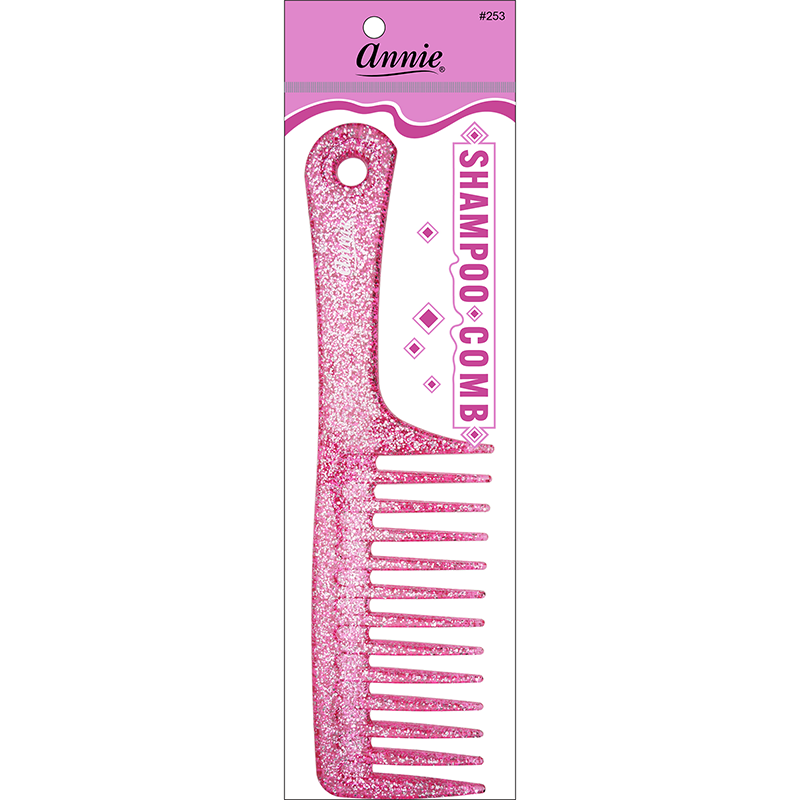 Annie Luminous Shampoo Comb Asst Color Combs Annie Pink  