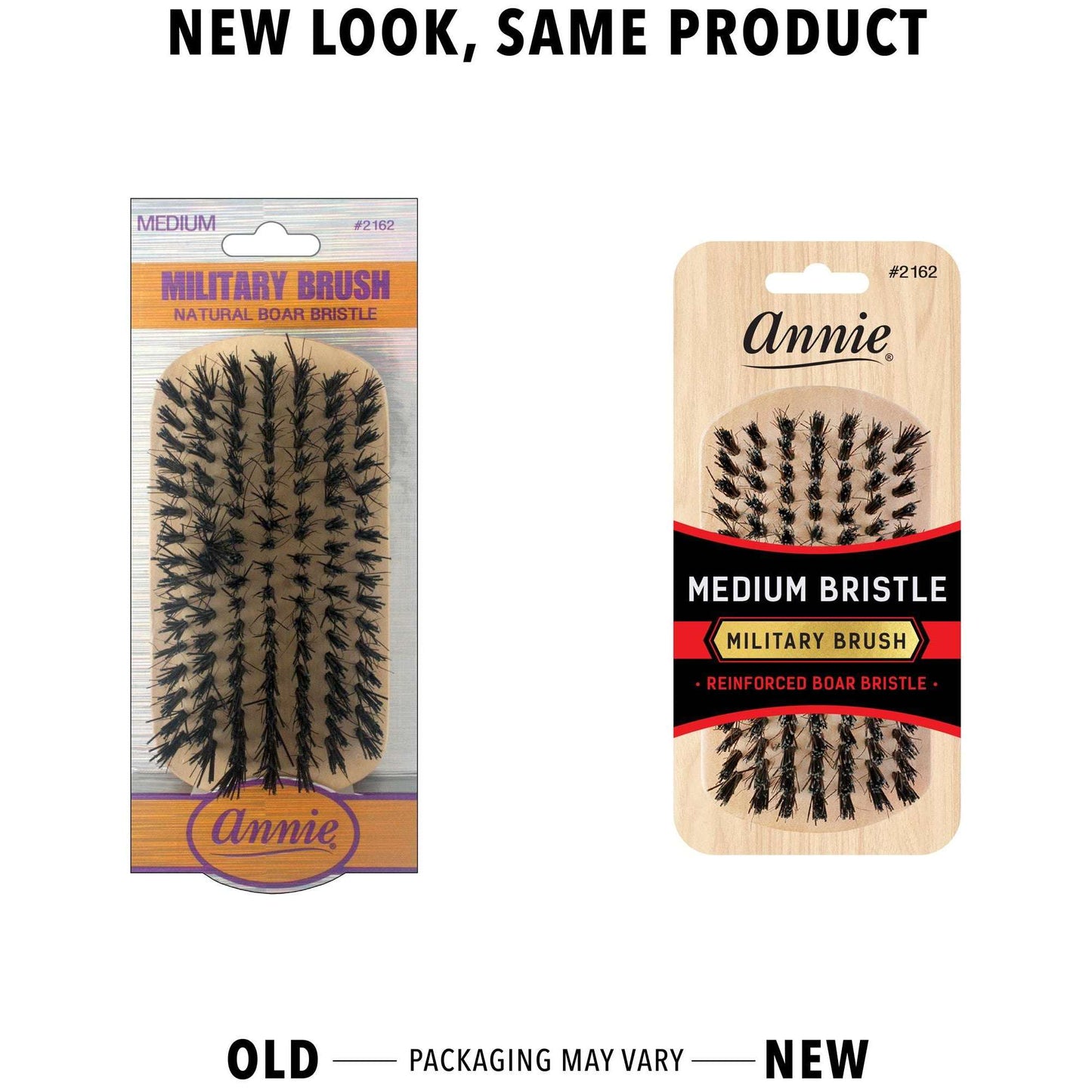 Annie Medium Military Boar Bristle Brush Brushes Annie   