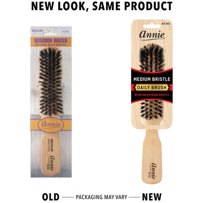 Annie Medium Wooden Brush Boar Bristle 5 Row Brushes Annie   