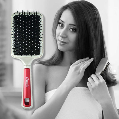 Annie Pearly Deluxe Paddle Brush Red Brushes Annie   