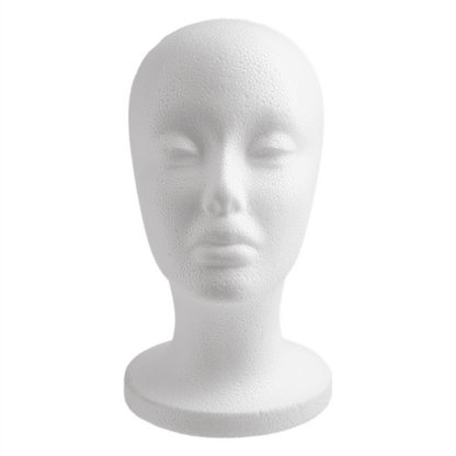 Annie Polystyrene Foam Wig Head 10.5 Inch Tall Mannequins Annie   