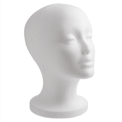 Annie Polystyrene Foam Wig Head 10.5 Inch Tall Mannequins Annie   