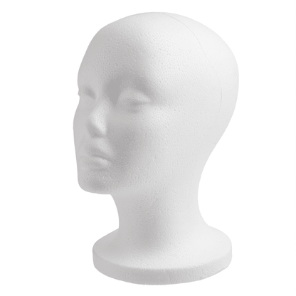 Annie Polystyrene Foam Wig Head 10.5 Inch Tall Mannequins Annie   