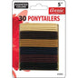 Annie Ponytailers 5" 30ct Asst Color Thin Ponytailers Annie   