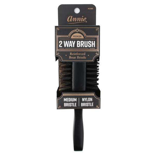Annie Premium Medium 2 Way Club Boar Bristle Brush Brushes Annie   