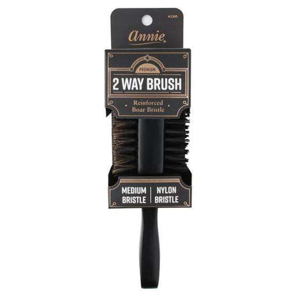 Annie Premium Medium 2 Way Club Boar Bristle Brush Brushes Annie   