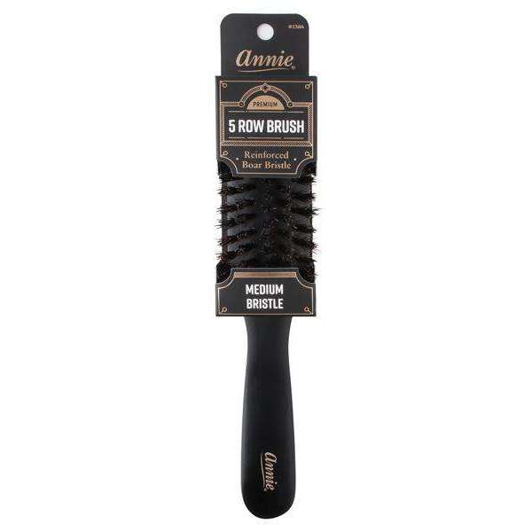 Annie Premium Medium 5 Row Boar Bristle Brush Brushes Annie   