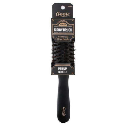 Annie Premium Medium 5 Row Boar Bristle Brush Brushes Annie   