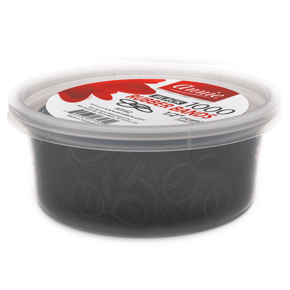 Annie Rubber Bands 1000Ct Black Rubber Bands Annie   
