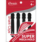Annie Shark Clips 4.5" 4 ct Black Hair Clips Annie   