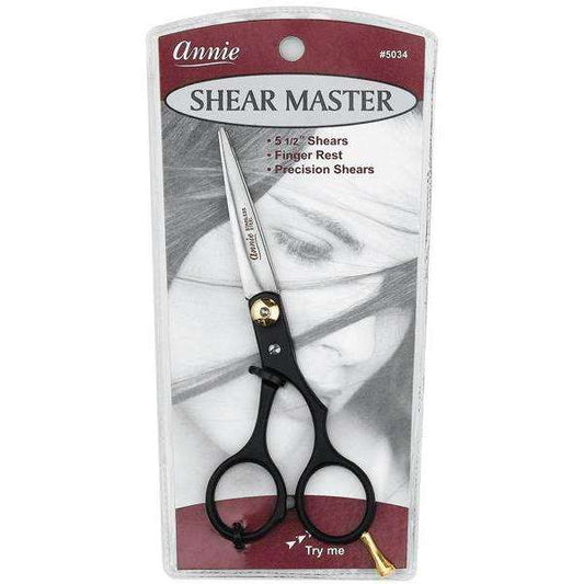 Annie Shear Master Hair Scissors 5.5 Inch Black Hair Shears Annie   