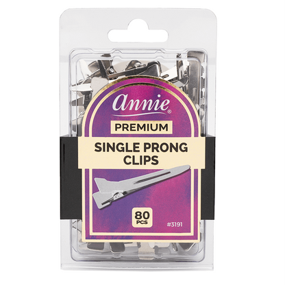 Annie Single Prong Clips 80Ct Hair Clips Annie   