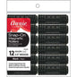 Annie Snap-On Magnetic Rollers Size M 12Ct Black Snap-On Rollers Annie   