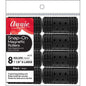 Annie Snap-On Magnetic Rollers Size XL 8Ct Black Snap-On Rollers Annie   